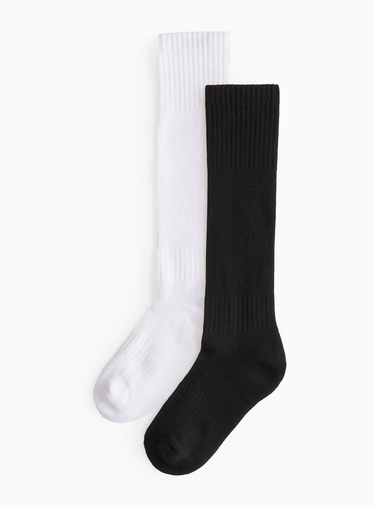 Black & White Football Socks 2 Pack 9-12 Infant - Image 1 thumbnail